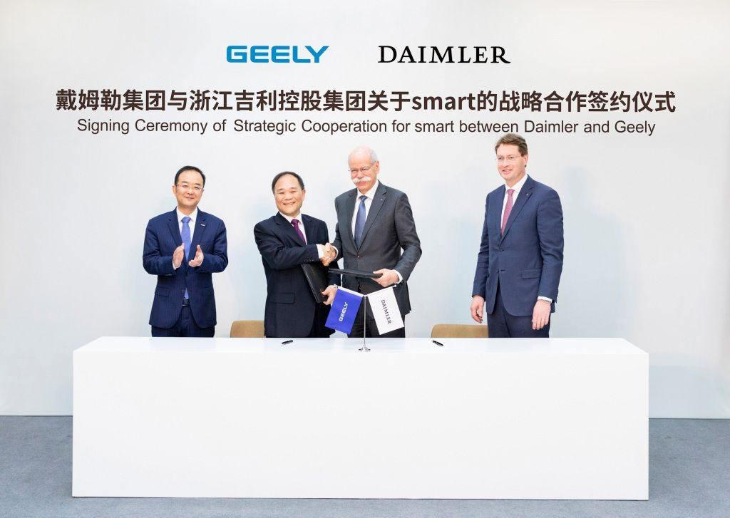 Geely Daimler Kooperation Smart Elektroautos