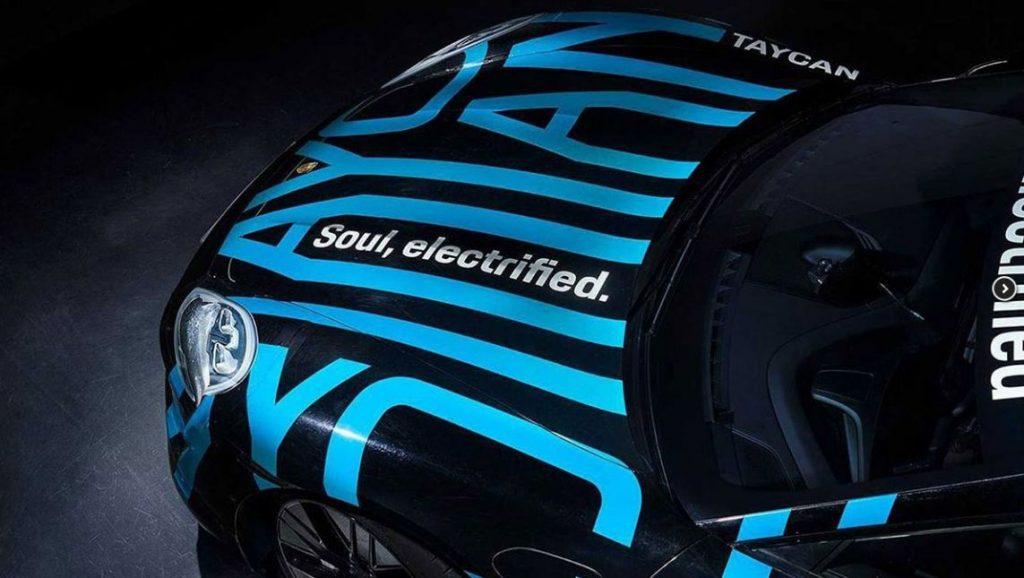 Porsche Taycan Teaserfoto Elektroauto 2019