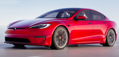 Tesla Model S in rot